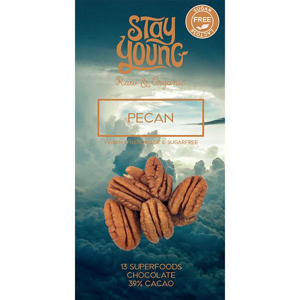 Sugar free raw chocolate with pecans 44g