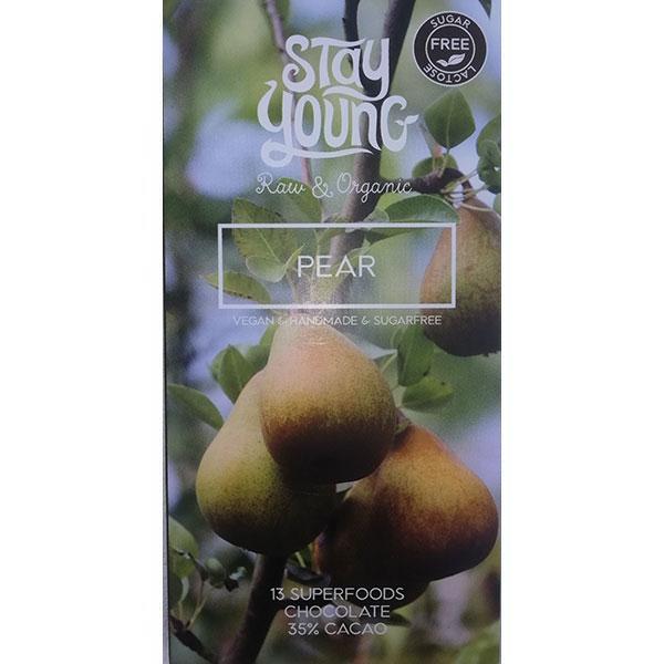 Sugar free raw chocolate with pear 44g