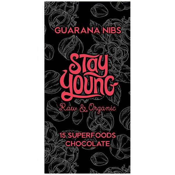 Raw chocolate bar with guarana 80g