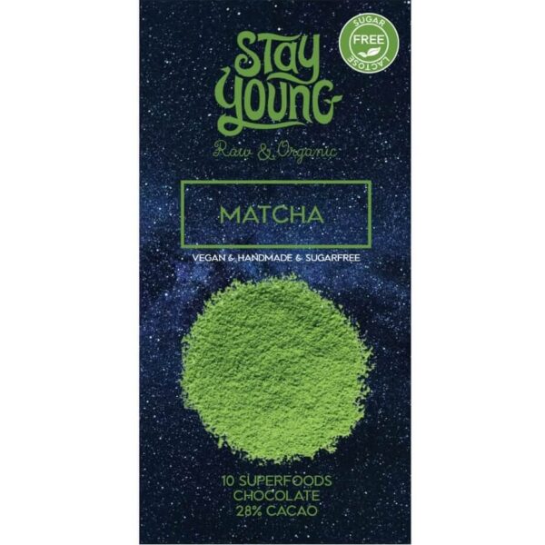 Sokeriton raakasuklaa matchalla 44g