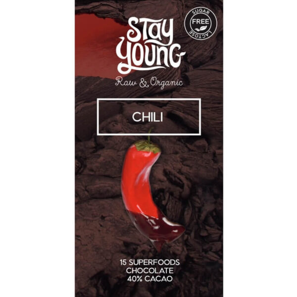 Raw chocolate with chilli - sugar free chocolate 44g