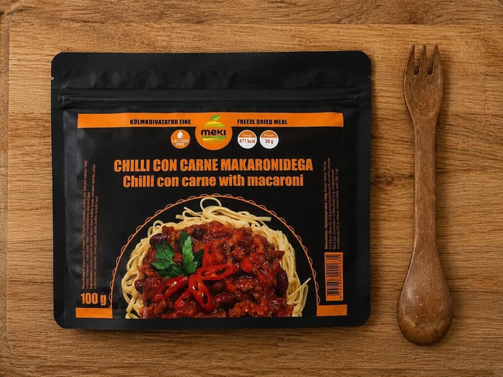 Chilli con carne makaronidega