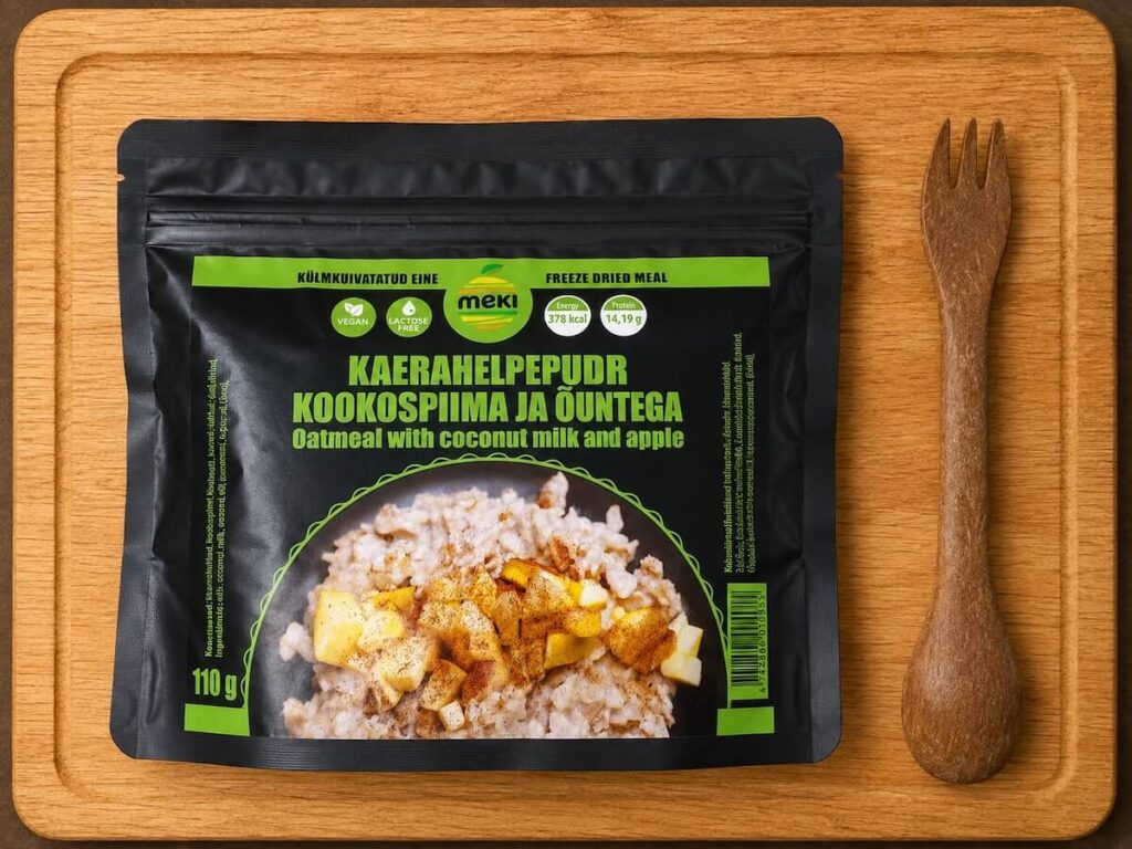 Kaerahelbepuder kookospiima ja õuntega