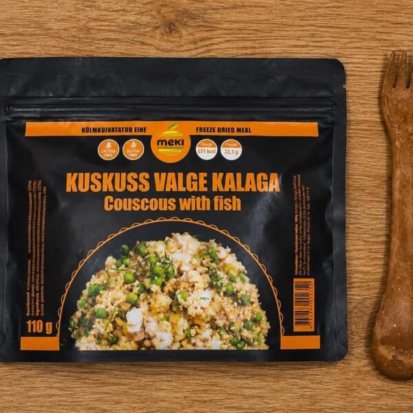 Kuskuss valge kalaga