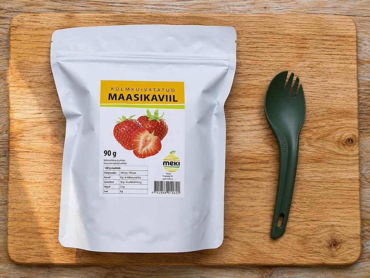 Külmkuivatatud maasikaviil 90g Külmkuivatatud maasikaviil 90g